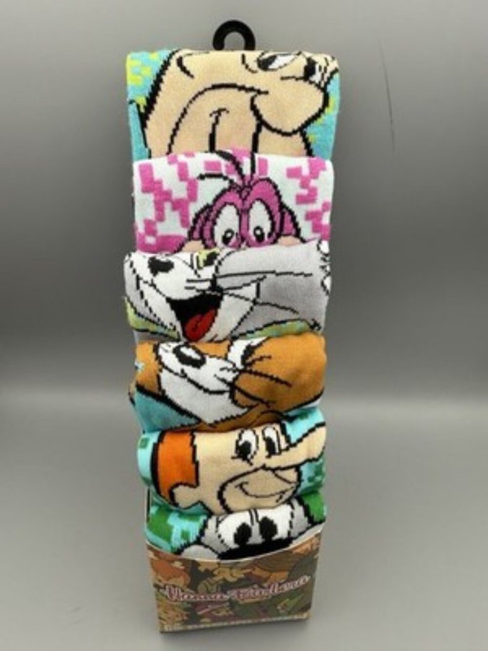 New Hanna-Barbera 6pk casual crew mens novelty socks Flint Stones Cartoon - Picture 3 of 5